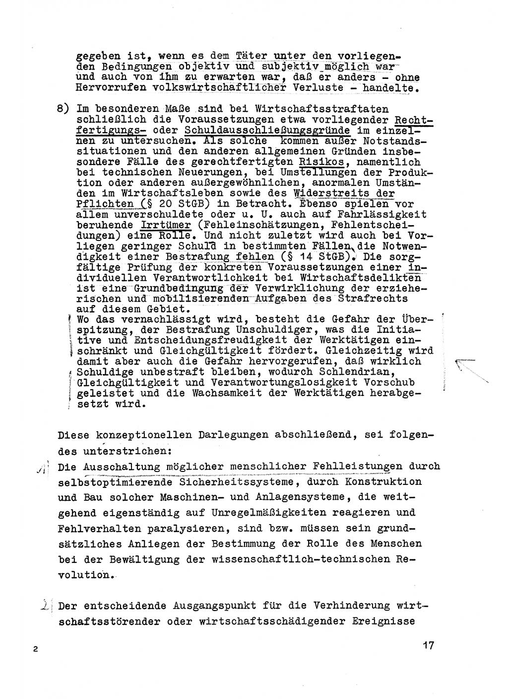 Strafrecht der DDR (Deutsche Demokratische Republik), Besonderer Teil, Lehrmaterial, Heft 6 1970, Seite 17 (Strafr. DDR BT Lehrmat. H. 6 1970, S. 17)