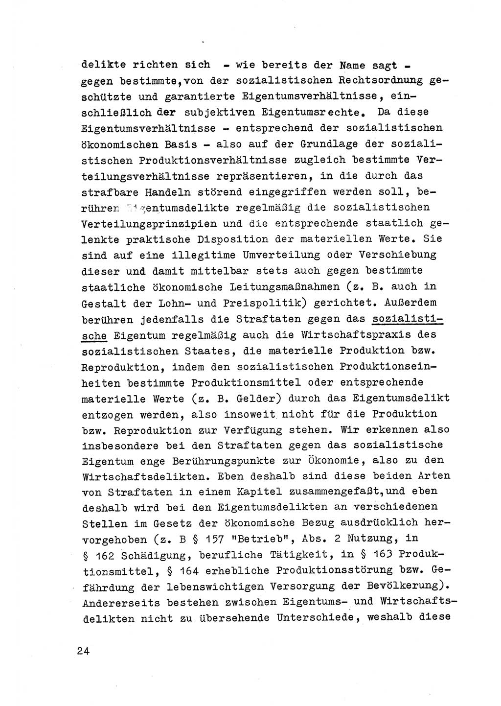 Strafrecht der DDR (Deutsche Demokratische Republik), Besonderer Teil, Lehrmaterial, Heft 6 1970, Seite 24 (Strafr. DDR BT Lehrmat. H. 6 1970, S. 24)