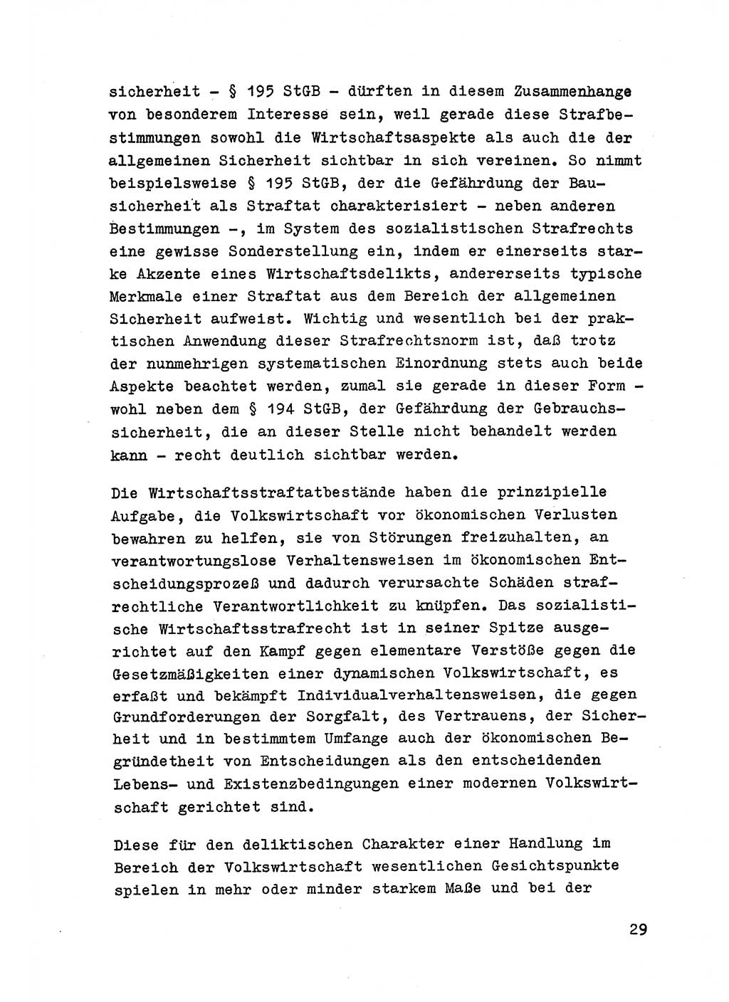Strafrecht der DDR (Deutsche Demokratische Republik), Besonderer Teil, Lehrmaterial, Heft 6 1970, Seite 29 (Strafr. DDR BT Lehrmat. H. 6 1970, S. 29)