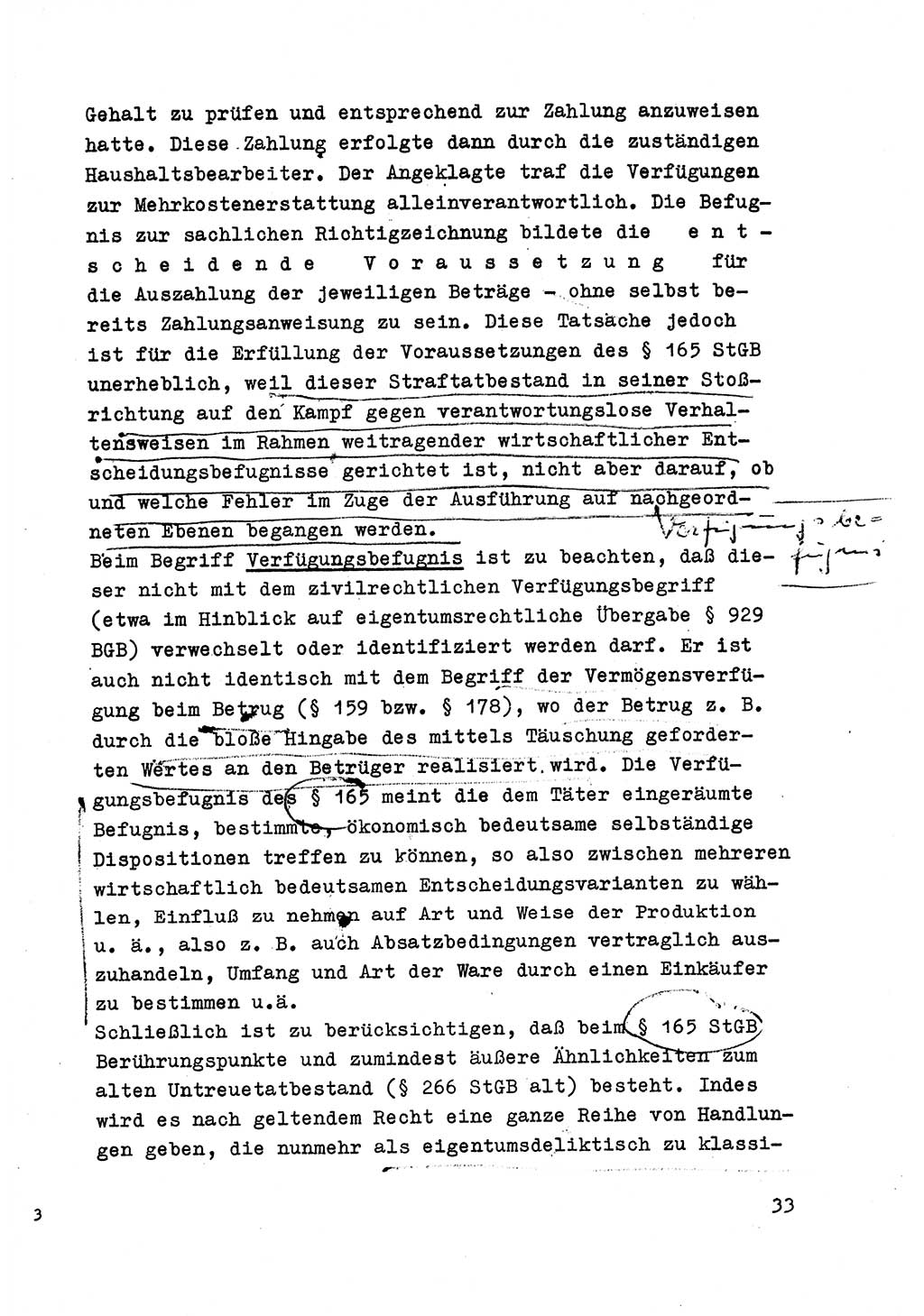 Strafrecht der DDR (Deutsche Demokratische Republik), Besonderer Teil, Lehrmaterial, Heft 6 1970, Seite 33 (Strafr. DDR BT Lehrmat. H. 6 1970, S. 33)