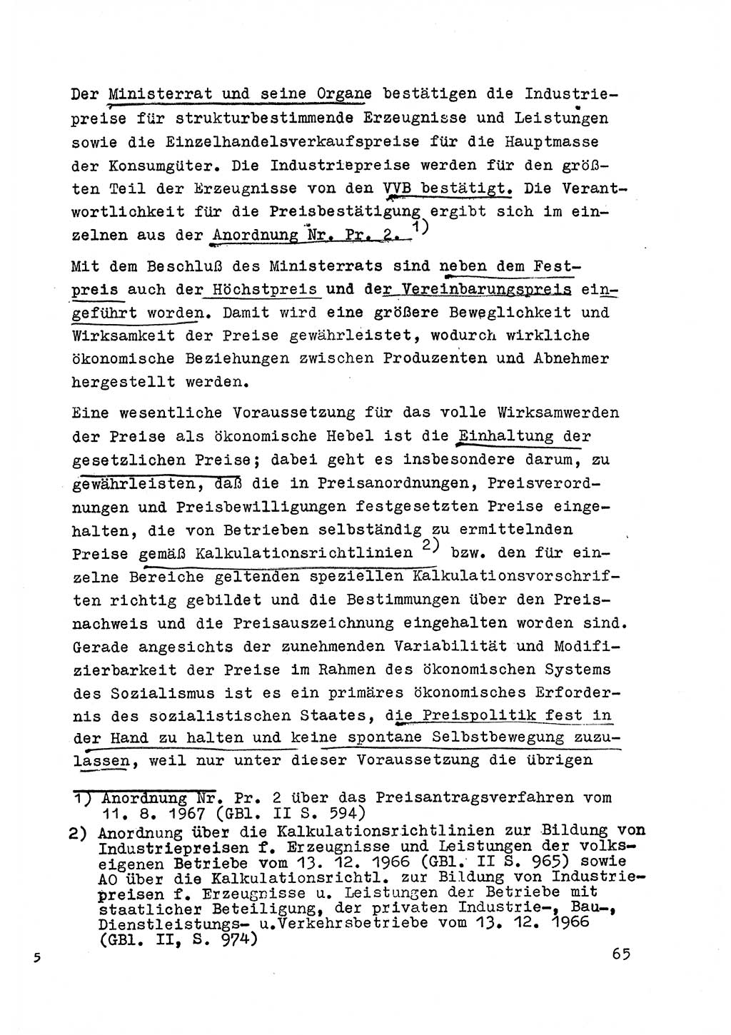 Strafrecht der DDR (Deutsche Demokratische Republik), Besonderer Teil, Lehrmaterial, Heft 6 1970, Seite 65 (Strafr. DDR BT Lehrmat. H. 6 1970, S. 65)