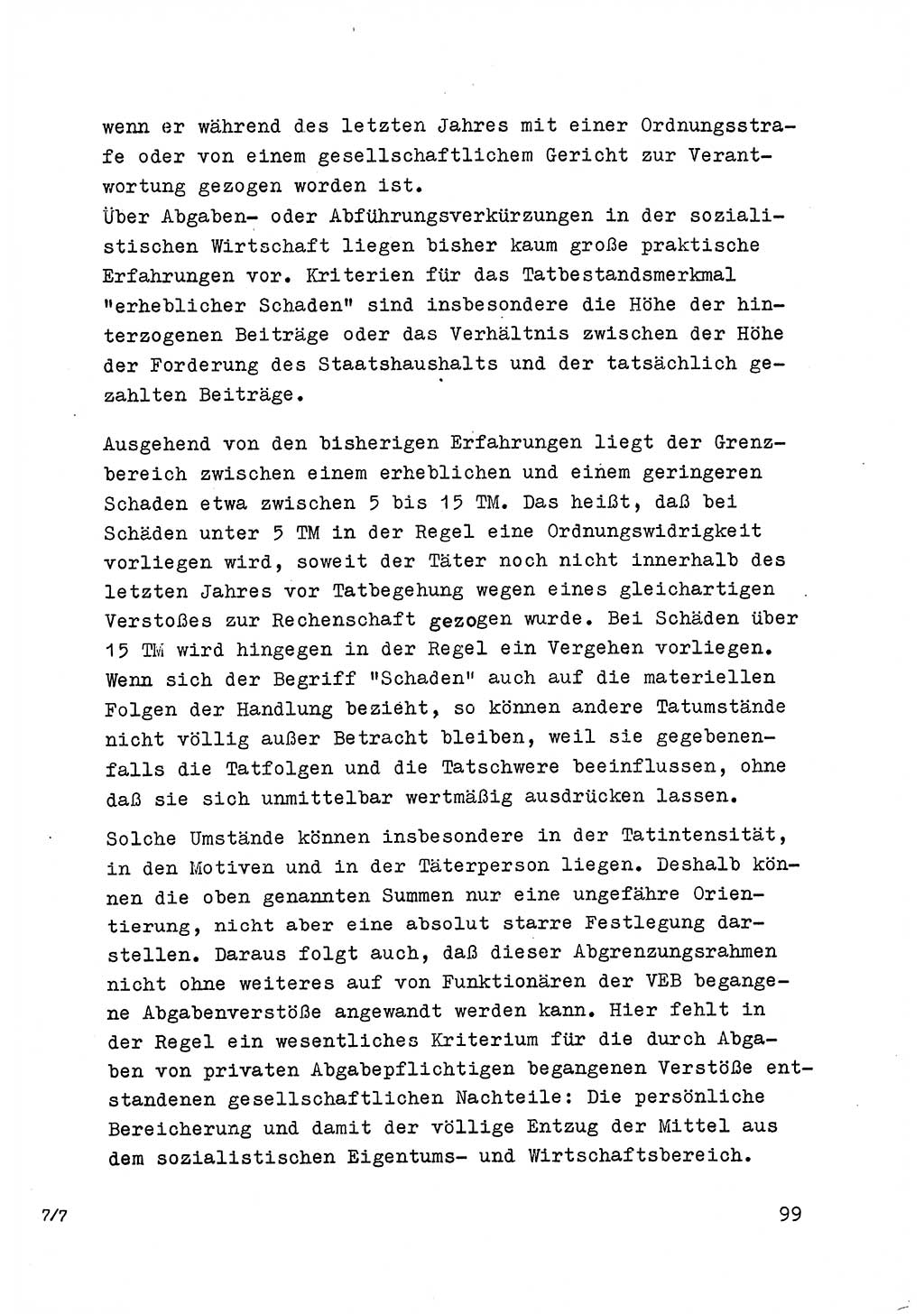 Strafrecht der DDR (Deutsche Demokratische Republik), Besonderer Teil, Lehrmaterial, Heft 6 1970, Seite 99 (Strafr. DDR BT Lehrmat. H. 6 1970, S. 99)