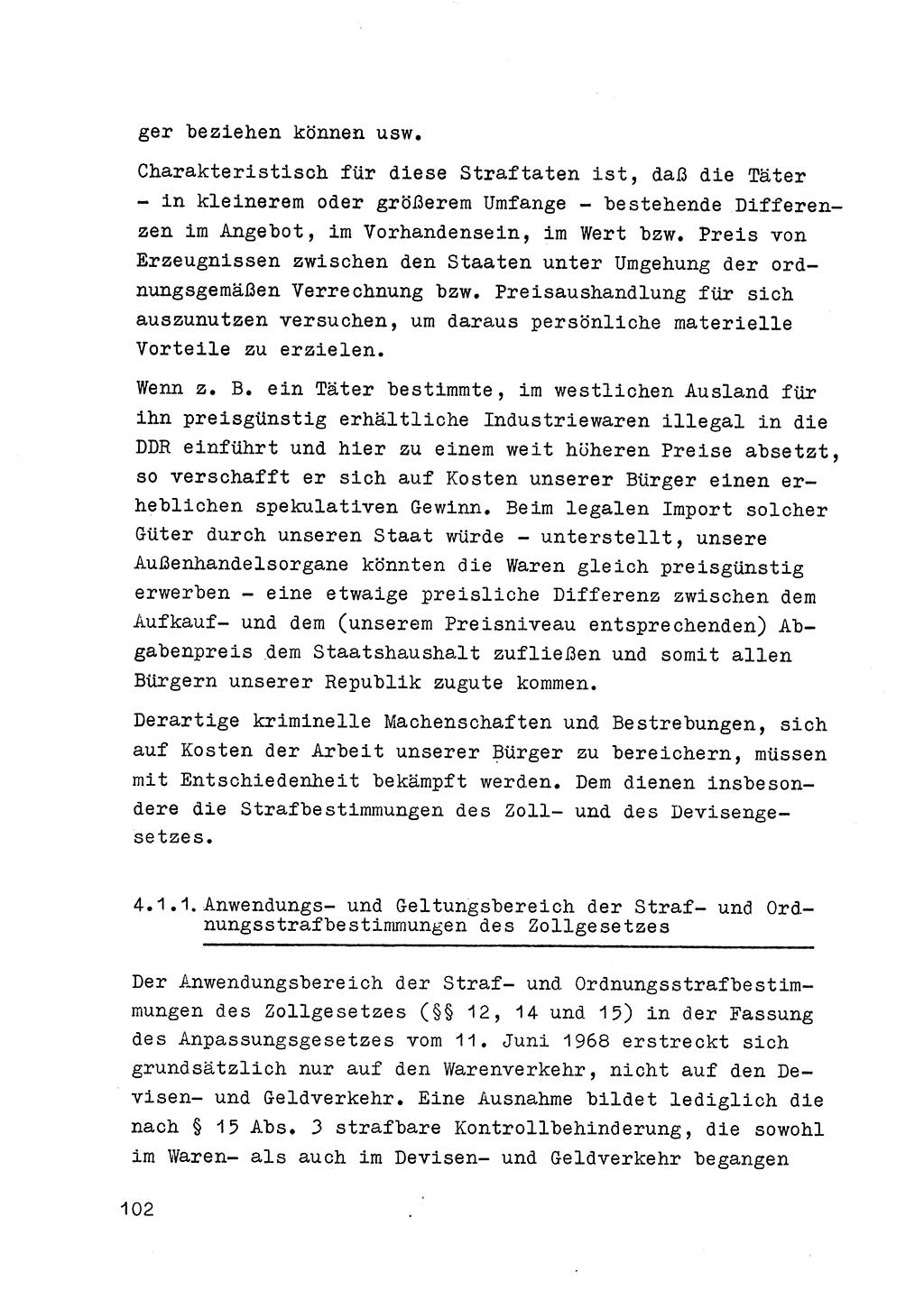 Strafrecht der DDR (Deutsche Demokratische Republik), Besonderer Teil, Lehrmaterial, Heft 6 1970, Seite 102 (Strafr. DDR BT Lehrmat. H. 6 1970, S. 102)