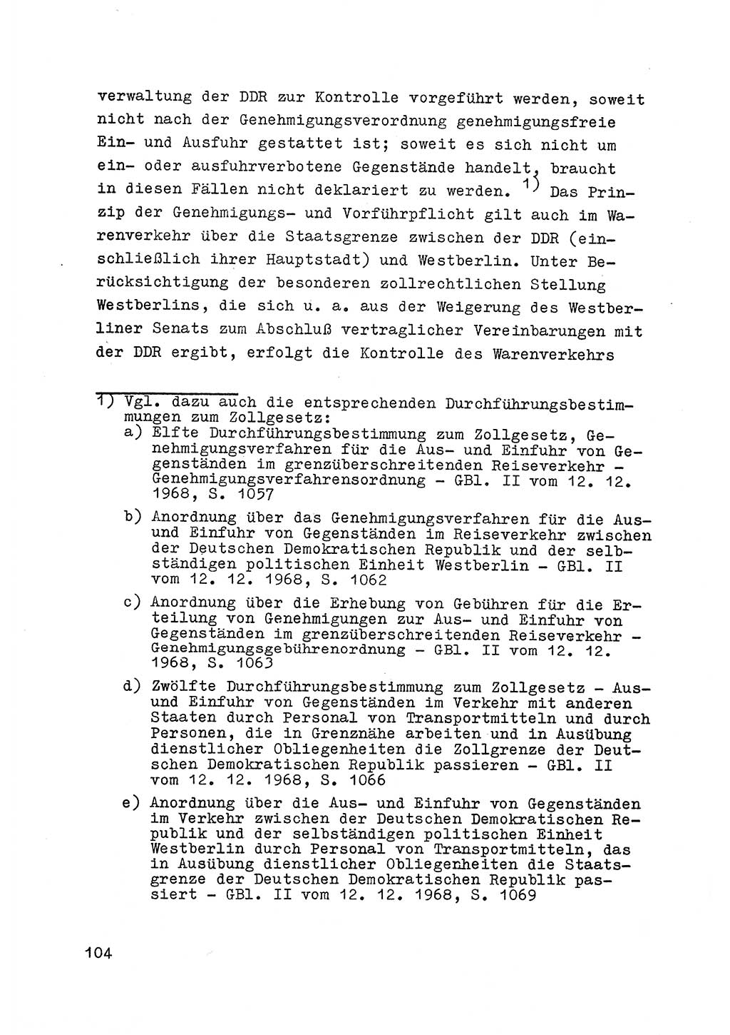 Strafrecht der DDR (Deutsche Demokratische Republik), Besonderer Teil, Lehrmaterial, Heft 6 1970, Seite 104 (Strafr. DDR BT Lehrmat. H. 6 1970, S. 104)