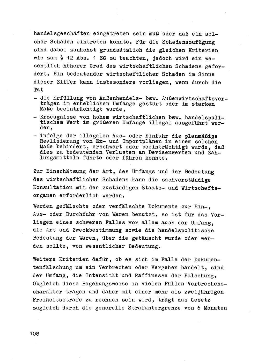 Strafrecht der DDR (Deutsche Demokratische Republik), Besonderer Teil, Lehrmaterial, Heft 6 1970, Seite 108 (Strafr. DDR BT Lehrmat. H. 6 1970, S. 108)