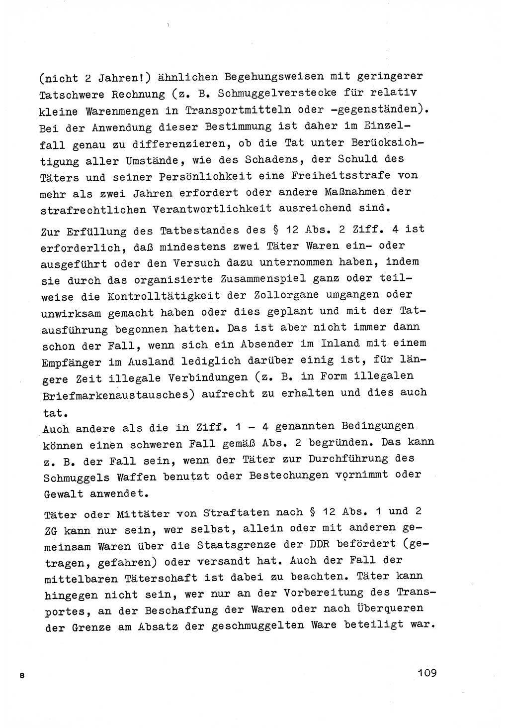 Strafrecht der DDR (Deutsche Demokratische Republik), Besonderer Teil, Lehrmaterial, Heft 6 1970, Seite 109 (Strafr. DDR BT Lehrmat. H. 6 1970, S. 109)