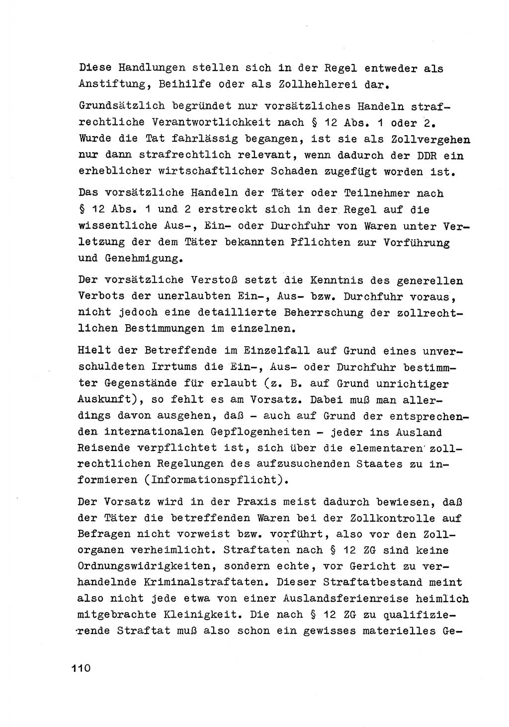 Strafrecht der DDR (Deutsche Demokratische Republik), Besonderer Teil, Lehrmaterial, Heft 6 1970, Seite 110 (Strafr. DDR BT Lehrmat. H. 6 1970, S. 110)