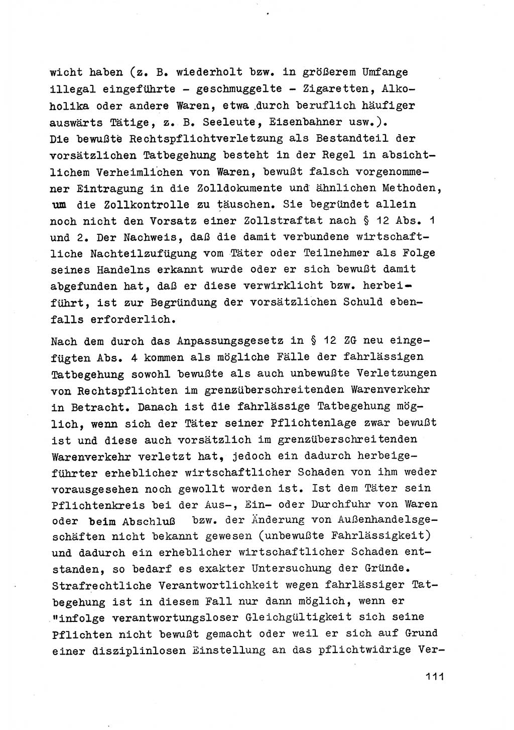 Strafrecht der DDR (Deutsche Demokratische Republik), Besonderer Teil, Lehrmaterial, Heft 6 1970, Seite 111 (Strafr. DDR BT Lehrmat. H. 6 1970, S. 111)