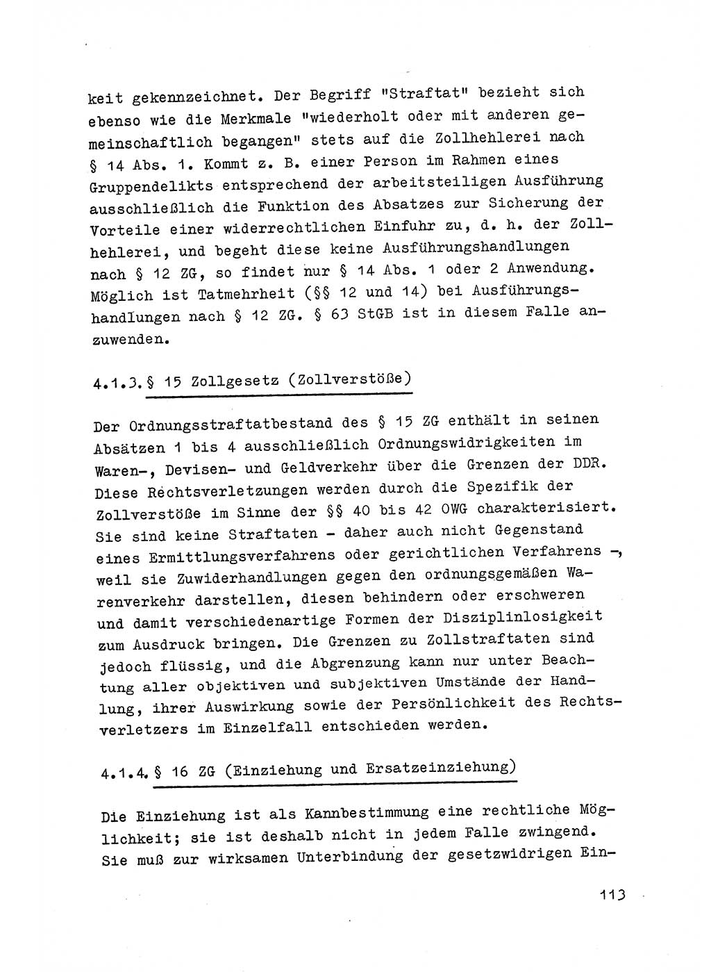 Strafrecht der DDR (Deutsche Demokratische Republik), Besonderer Teil, Lehrmaterial, Heft 6 1970, Seite 113 (Strafr. DDR BT Lehrmat. H. 6 1970, S. 113)