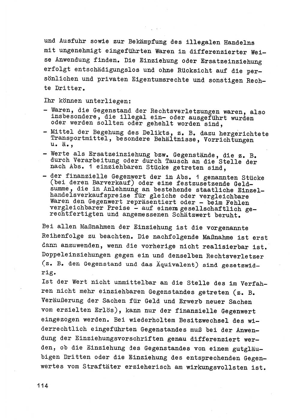 Strafrecht der DDR (Deutsche Demokratische Republik), Besonderer Teil, Lehrmaterial, Heft 6 1970, Seite 114 (Strafr. DDR BT Lehrmat. H. 6 1970, S. 114)