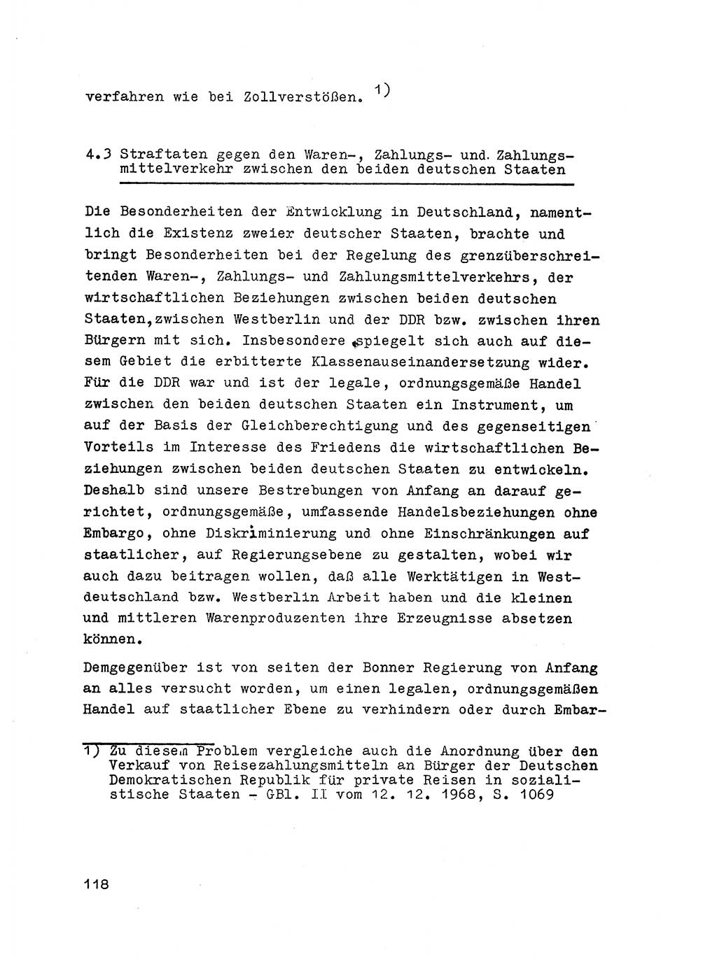 Strafrecht der DDR (Deutsche Demokratische Republik), Besonderer Teil, Lehrmaterial, Heft 6 1970, Seite 118 (Strafr. DDR BT Lehrmat. H. 6 1970, S. 118)