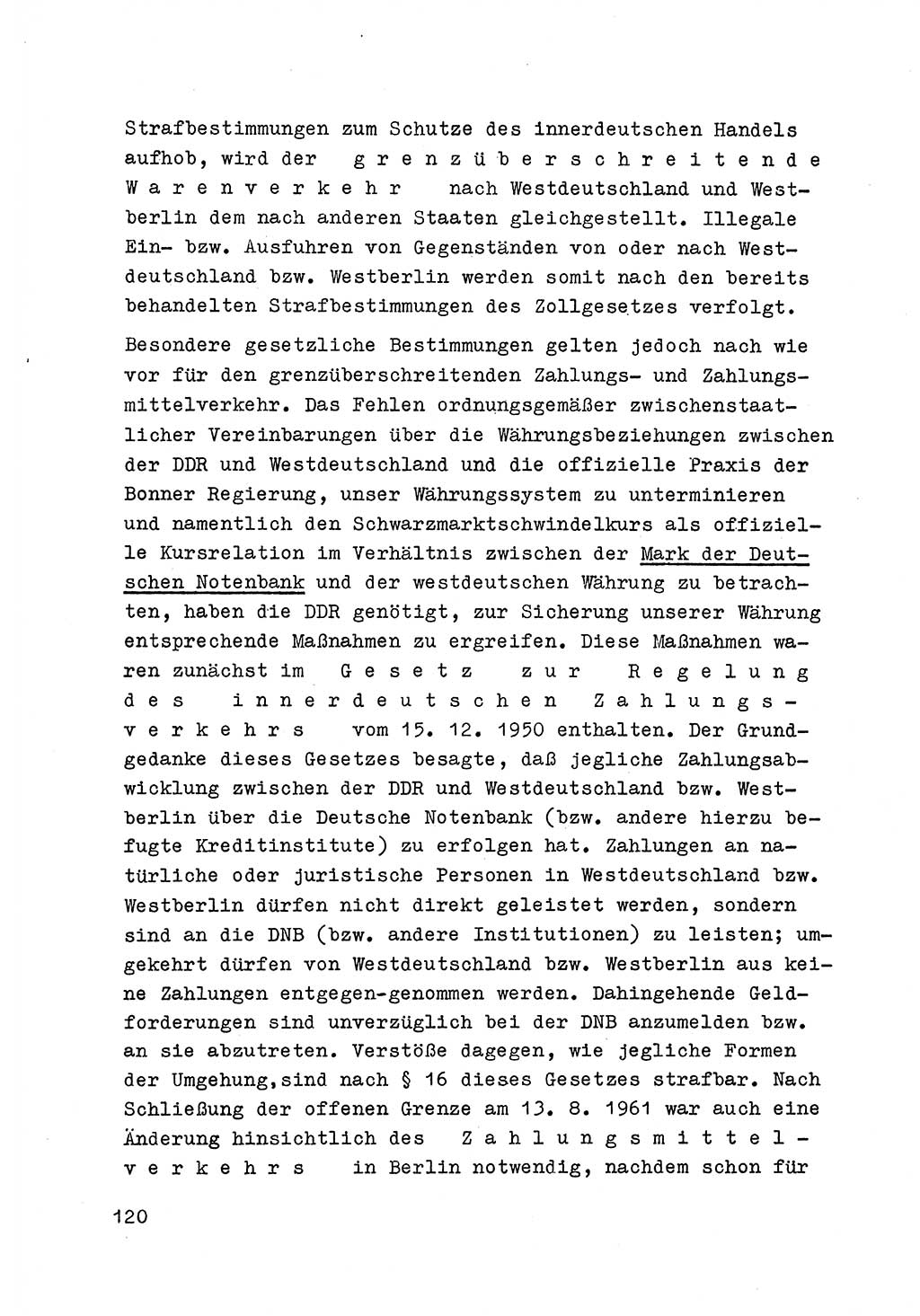 Strafrecht der DDR (Deutsche Demokratische Republik), Besonderer Teil, Lehrmaterial, Heft 6 1970, Seite 120 (Strafr. DDR BT Lehrmat. H. 6 1970, S. 120)