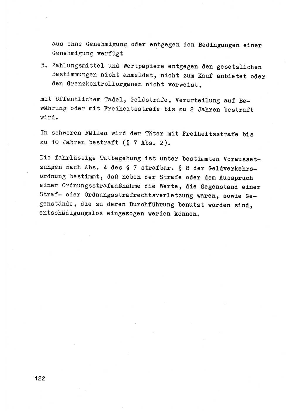 Strafrecht der DDR (Deutsche Demokratische Republik), Besonderer Teil, Lehrmaterial, Heft 6 1970, Seite 122 (Strafr. DDR BT Lehrmat. H. 6 1970, S. 122)