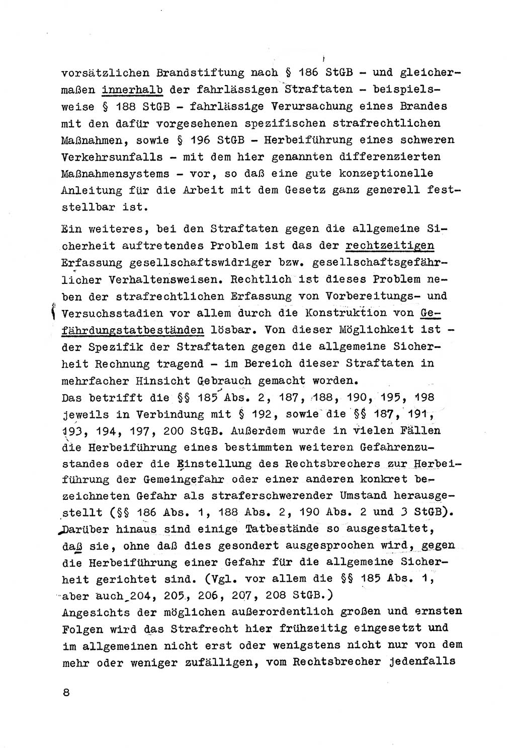 Strafrecht der DDR (Deutsche Demokratische Republik), Besonderer Teil, Lehrmaterial, Heft 7 1970, Seite 8 (Strafr. DDR BT Lehrmat. H. 7 1970, S. 8)