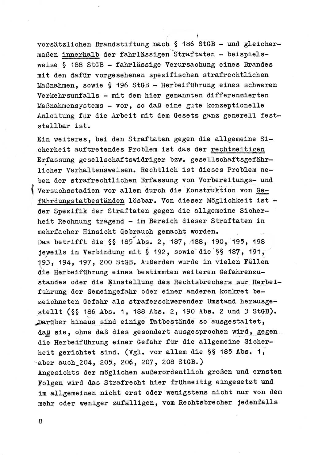 Strafrecht der DDR (Deutsche Demokratische Republik), Besonderer Teil, Lehrmaterial, Heft 7 1970, Seite 8 (Strafr. DDR BT Lehrmat. H. 7 1970, S. 8)