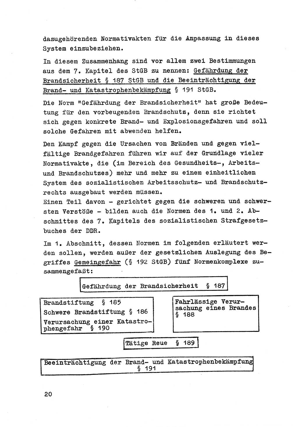 Strafrecht der DDR (Deutsche Demokratische Republik), Besonderer Teil, Lehrmaterial, Heft 7 1970, Seite 20 (Strafr. DDR BT Lehrmat. H. 7 1970, S. 20)
