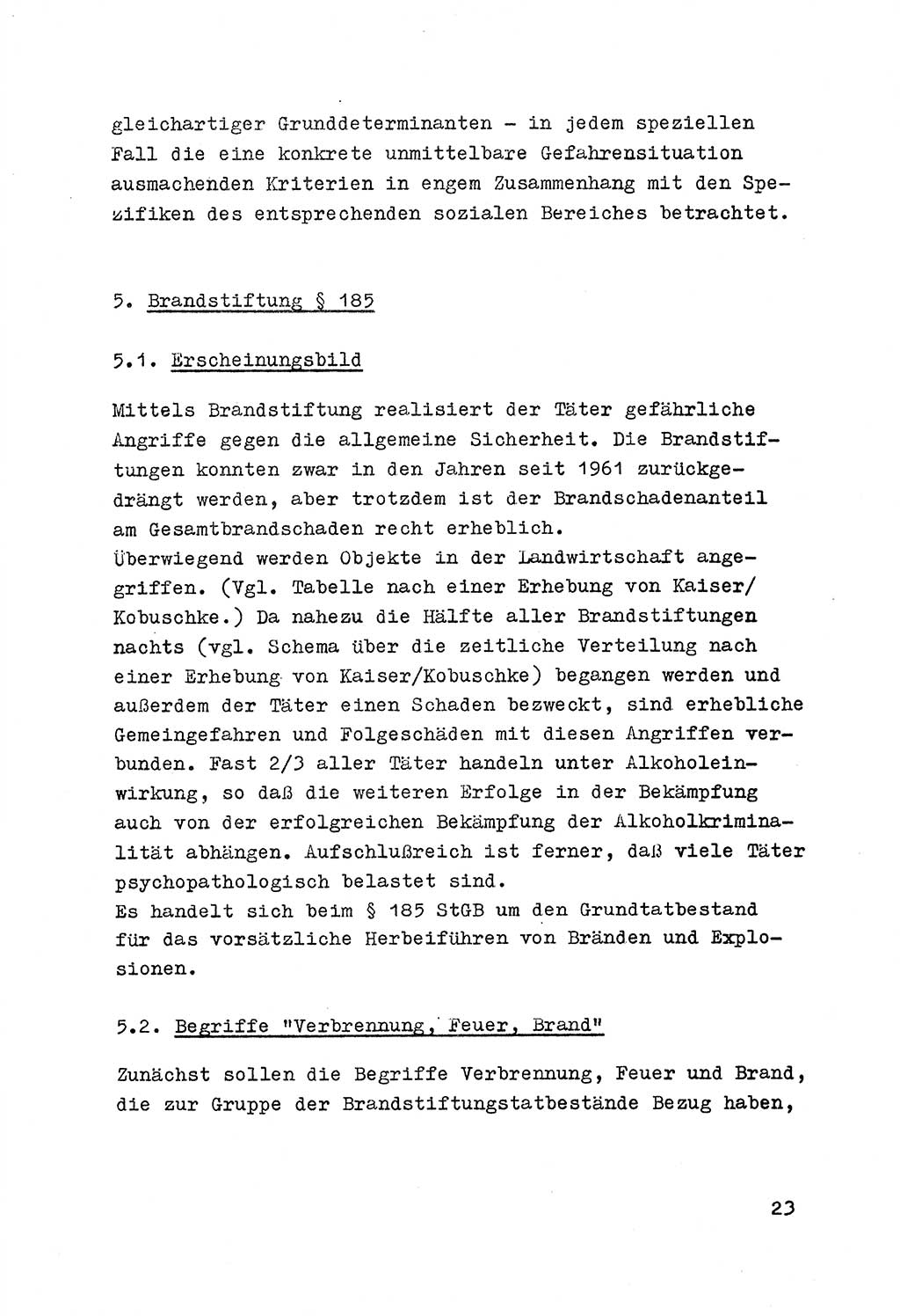 Strafrecht der DDR (Deutsche Demokratische Republik), Besonderer Teil, Lehrmaterial, Heft 7 1970, Seite 23 (Strafr. DDR BT Lehrmat. H. 7 1970, S. 23)