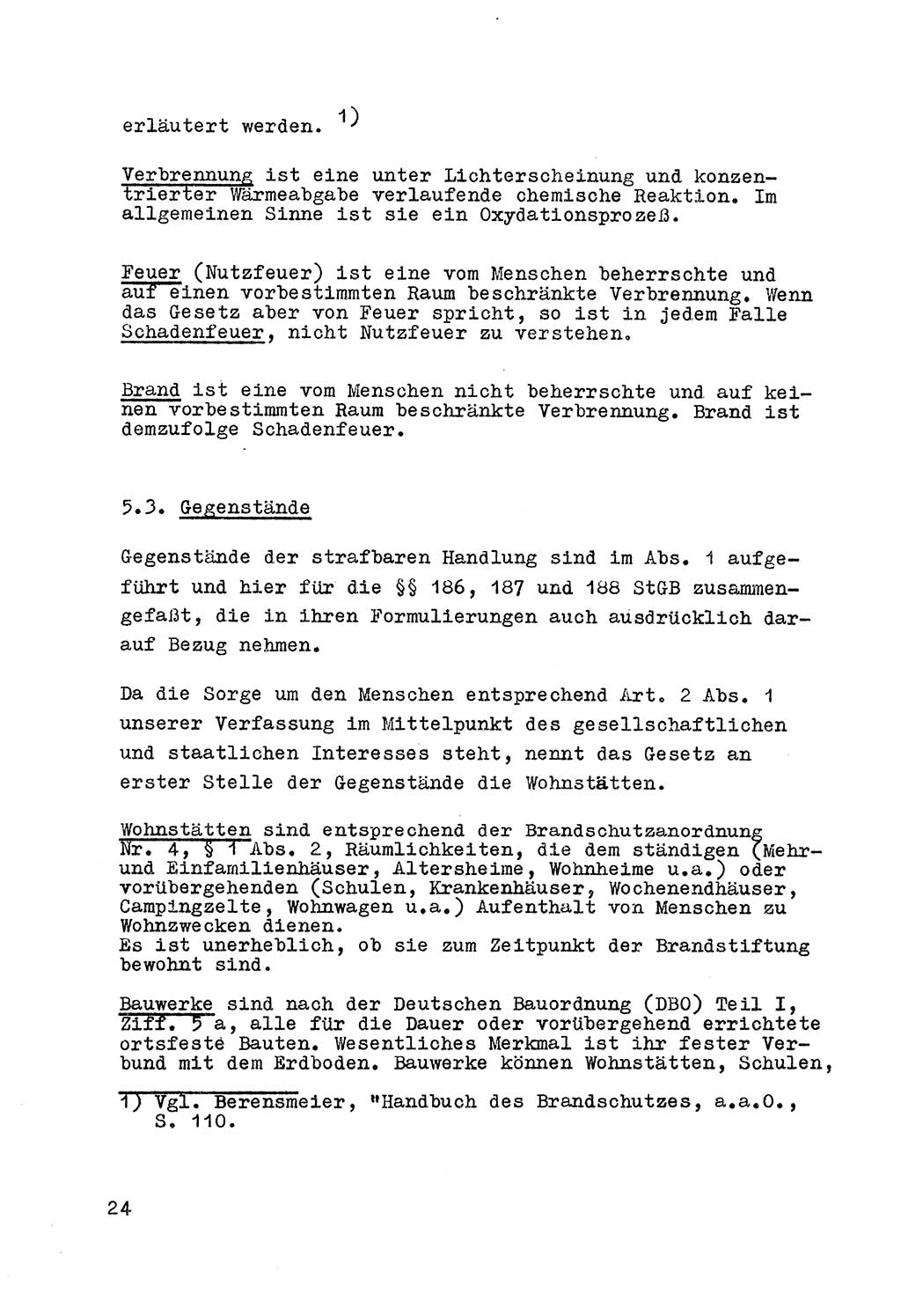 Strafrecht der DDR (Deutsche Demokratische Republik), Besonderer Teil, Lehrmaterial, Heft 7 1970, Seite 24 (Strafr. DDR BT Lehrmat. H. 7 1970, S. 24)