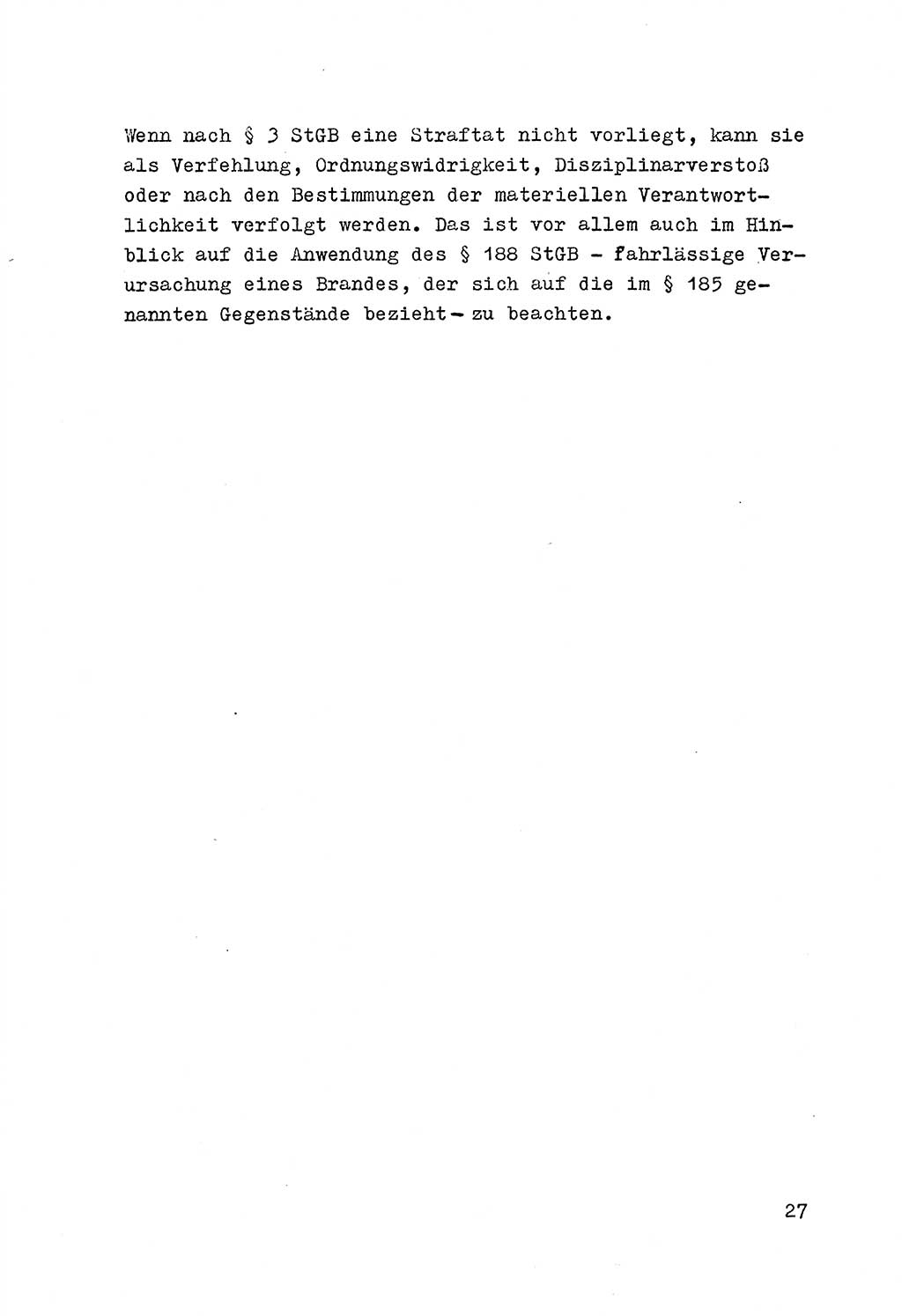 Strafrecht der DDR (Deutsche Demokratische Republik), Besonderer Teil, Lehrmaterial, Heft 7 1970, Seite 27 (Strafr. DDR BT Lehrmat. H. 7 1970, S. 27)