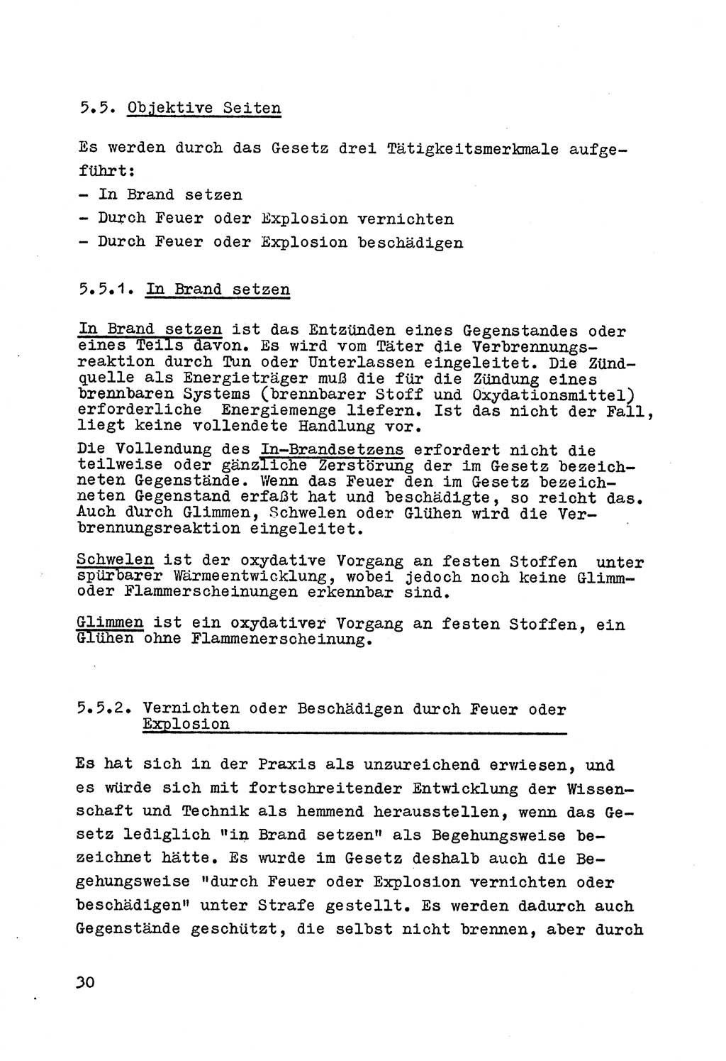 Strafrecht der DDR (Deutsche Demokratische Republik), Besonderer Teil, Lehrmaterial, Heft 7 1970, Seite 30 (Strafr. DDR BT Lehrmat. H. 7 1970, S. 30)