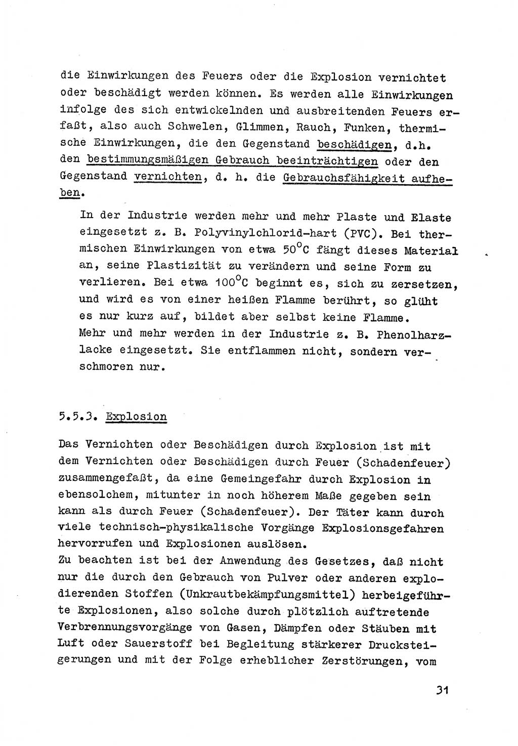 Strafrecht der DDR (Deutsche Demokratische Republik), Besonderer Teil, Lehrmaterial, Heft 7 1970, Seite 31 (Strafr. DDR BT Lehrmat. H. 7 1970, S. 31)