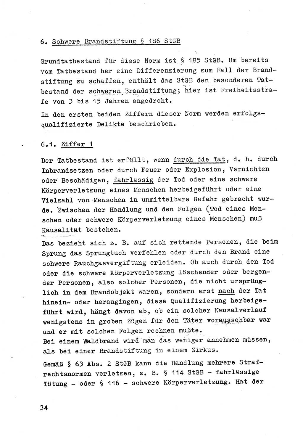 Strafrecht der DDR (Deutsche Demokratische Republik), Besonderer Teil, Lehrmaterial, Heft 7 1970, Seite 34 (Strafr. DDR BT Lehrmat. H. 7 1970, S. 34)