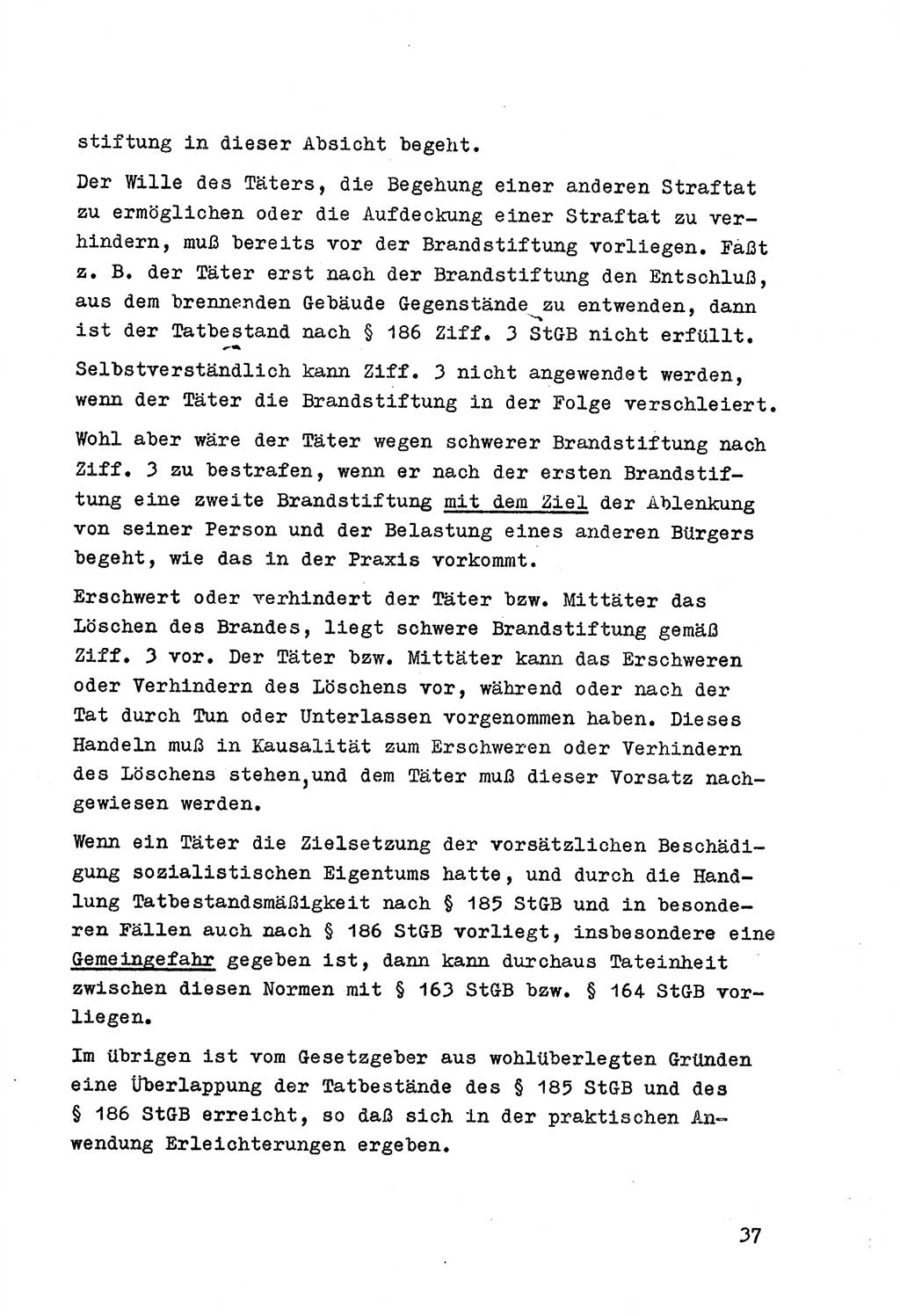 Strafrecht der DDR (Deutsche Demokratische Republik), Besonderer Teil, Lehrmaterial, Heft 7 1970, Seite 37 (Strafr. DDR BT Lehrmat. H. 7 1970, S. 37)