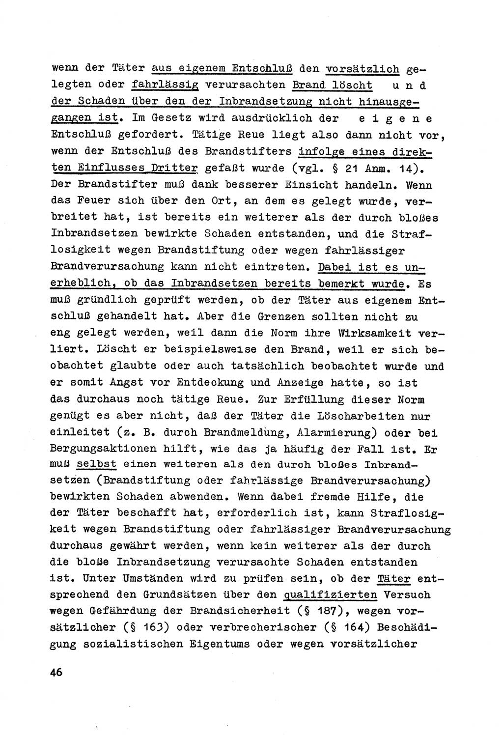 Strafrecht der DDR (Deutsche Demokratische Republik), Besonderer Teil, Lehrmaterial, Heft 7 1970, Seite 46 (Strafr. DDR BT Lehrmat. H. 7 1970, S. 46)