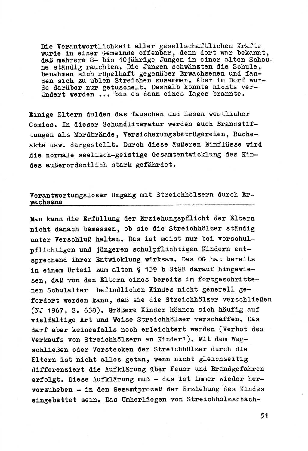 Strafrecht der DDR (Deutsche Demokratische Republik), Besonderer Teil, Lehrmaterial, Heft 7 1970, Seite 51 (Strafr. DDR BT Lehrmat. H. 7 1970, S. 51)
