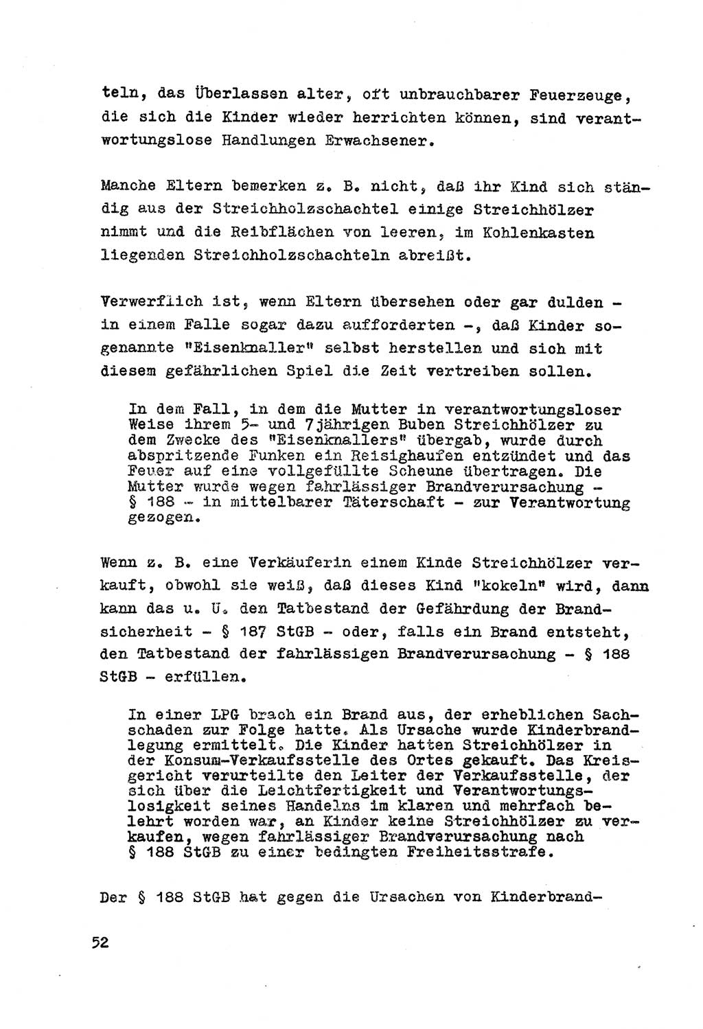 Strafrecht der DDR (Deutsche Demokratische Republik), Besonderer Teil, Lehrmaterial, Heft 7 1970, Seite 52 (Strafr. DDR BT Lehrmat. H. 7 1970, S. 52)