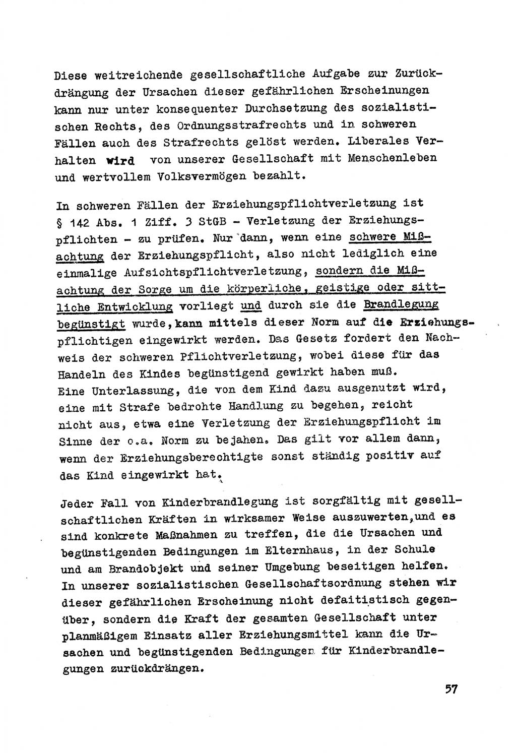 Strafrecht der DDR (Deutsche Demokratische Republik), Besonderer Teil, Lehrmaterial, Heft 7 1970, Seite 57 (Strafr. DDR BT Lehrmat. H. 7 1970, S. 57)