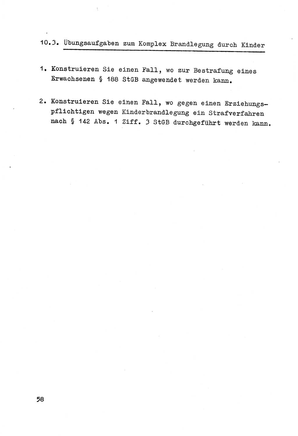 Strafrecht der DDR (Deutsche Demokratische Republik), Besonderer Teil, Lehrmaterial, Heft 7 1970, Seite 58 (Strafr. DDR BT Lehrmat. H. 7 1970, S. 58)
