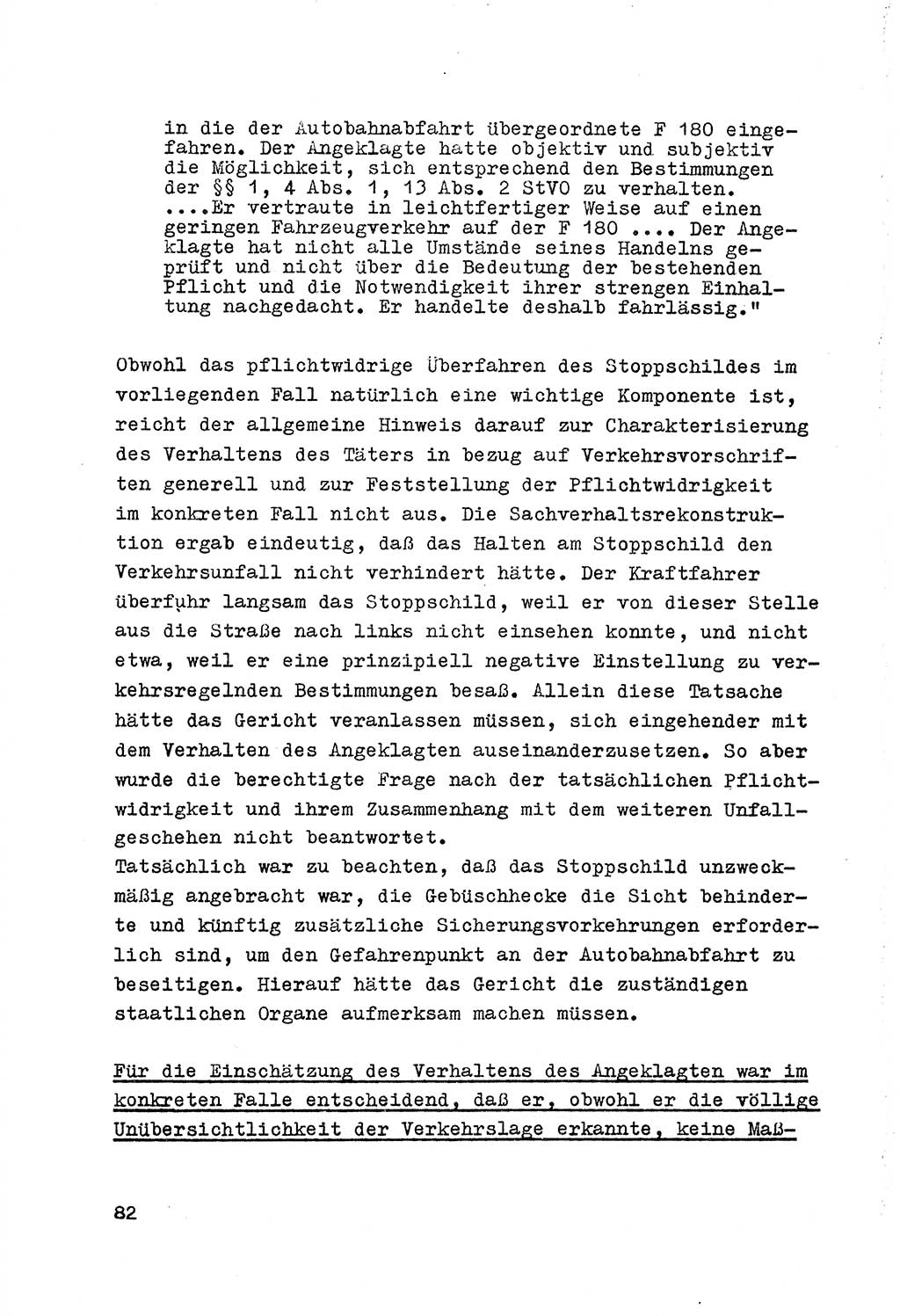 Strafrecht der DDR (Deutsche Demokratische Republik), Besonderer Teil, Lehrmaterial, Heft 7 1970, Seite 82 (Strafr. DDR BT Lehrmat. H. 7 1970, S. 82)