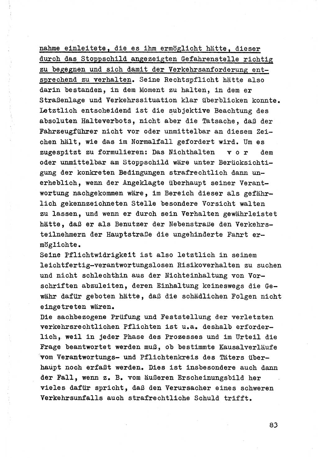 Strafrecht der DDR (Deutsche Demokratische Republik), Besonderer Teil, Lehrmaterial, Heft 7 1970, Seite 83 (Strafr. DDR BT Lehrmat. H. 7 1970, S. 83)