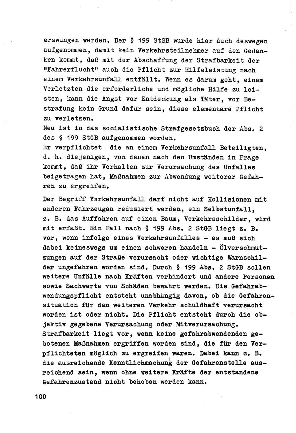 Strafrecht der DDR (Deutsche Demokratische Republik), Besonderer Teil, Lehrmaterial, Heft 7 1970, Seite 100 (Strafr. DDR BT Lehrmat. H. 7 1970, S. 100)
