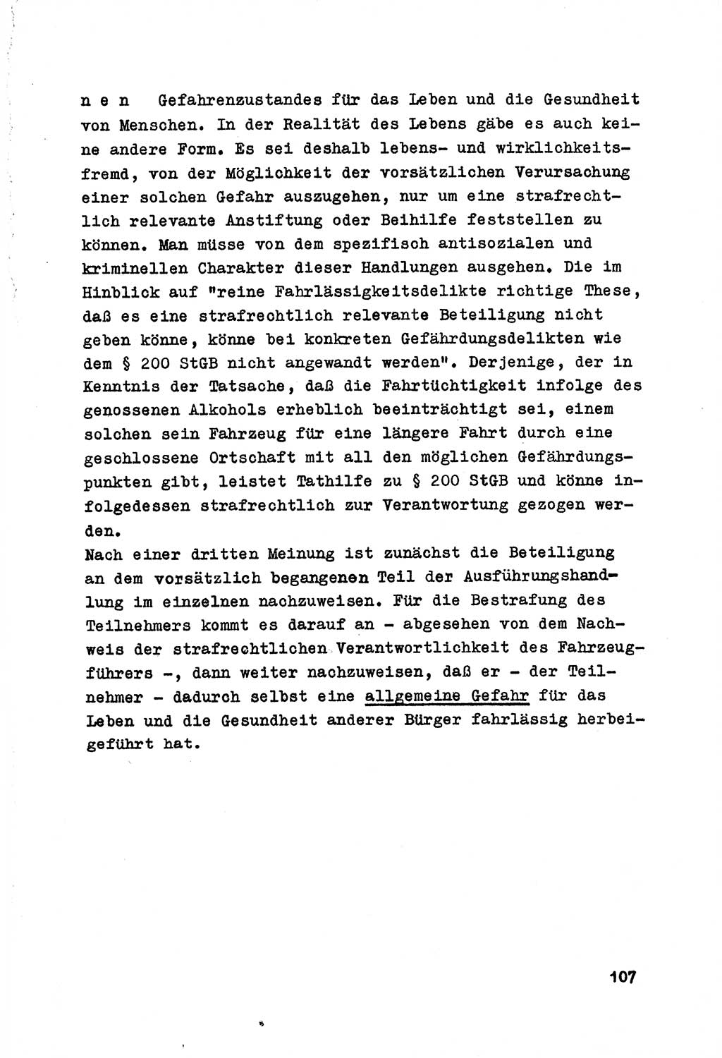 Strafrecht der DDR (Deutsche Demokratische Republik), Besonderer Teil, Lehrmaterial, Heft 7 1970, Seite 107 (Strafr. DDR BT Lehrmat. H. 7 1970, S. 107)