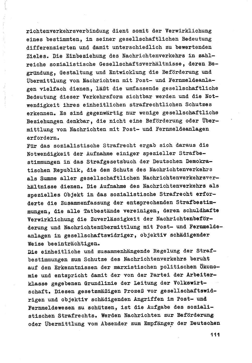 Strafrecht der DDR (Deutsche Demokratische Republik), Besonderer Teil, Lehrmaterial, Heft 7 1970, Seite 111 (Strafr. DDR BT Lehrmat. H. 7 1970, S. 111)