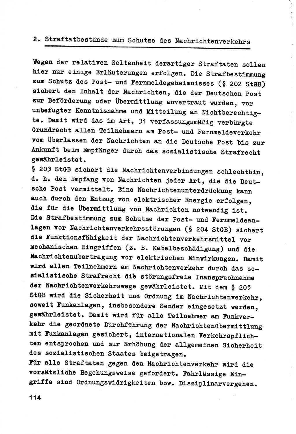 Strafrecht der DDR (Deutsche Demokratische Republik), Besonderer Teil, Lehrmaterial, Heft 7 1970, Seite 114 (Strafr. DDR BT Lehrmat. H. 7 1970, S. 114)