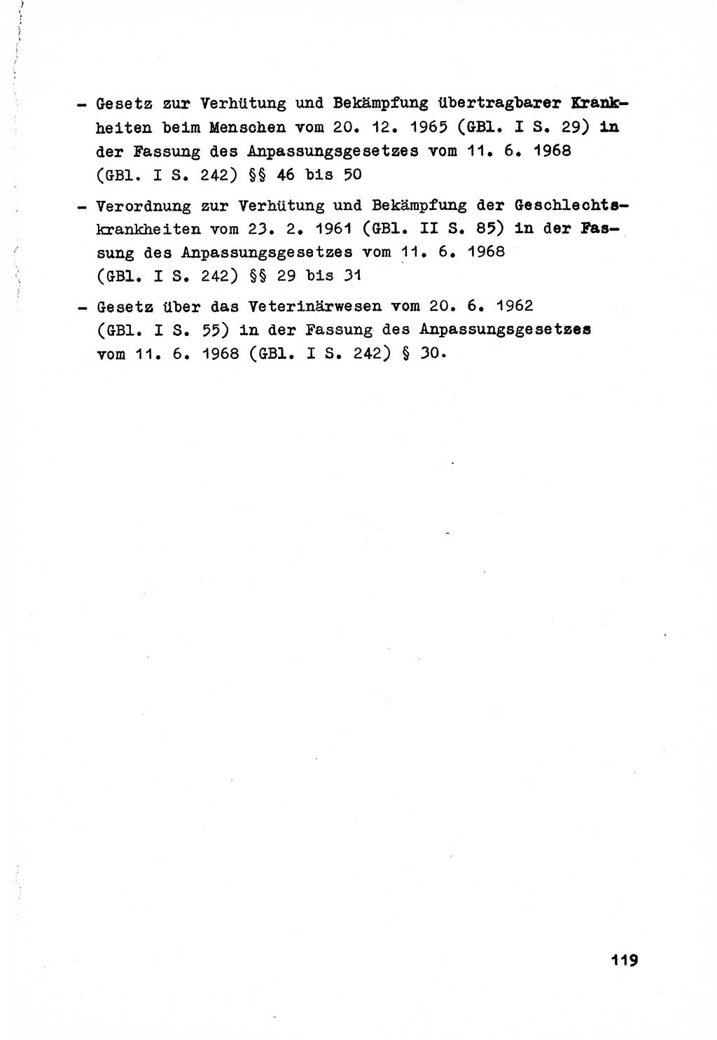 Strafrecht der DDR (Deutsche Demokratische Republik), Besonderer Teil, Lehrmaterial, Heft 7 1970, Seite 119 (Strafr. DDR BT Lehrmat. H. 7 1970, S. 119)