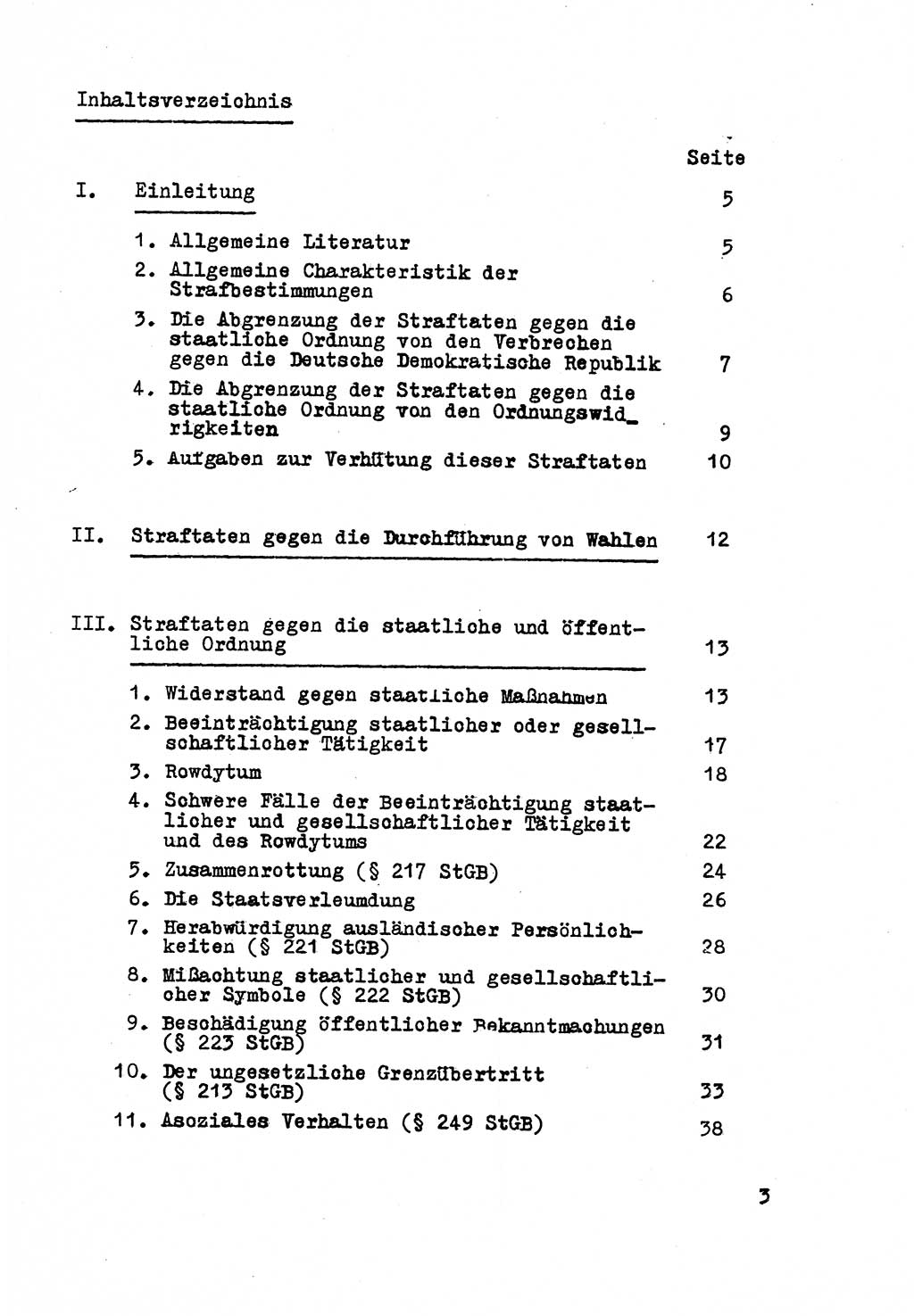 Strafrecht der DDR (Deutsche Demokratische Republik), Besonderer Teil, Lehrmaterial, Heft 8 1970, Seite 3 (Strafr. DDR BT Lehrmat. H. 8 1970, S. 3)