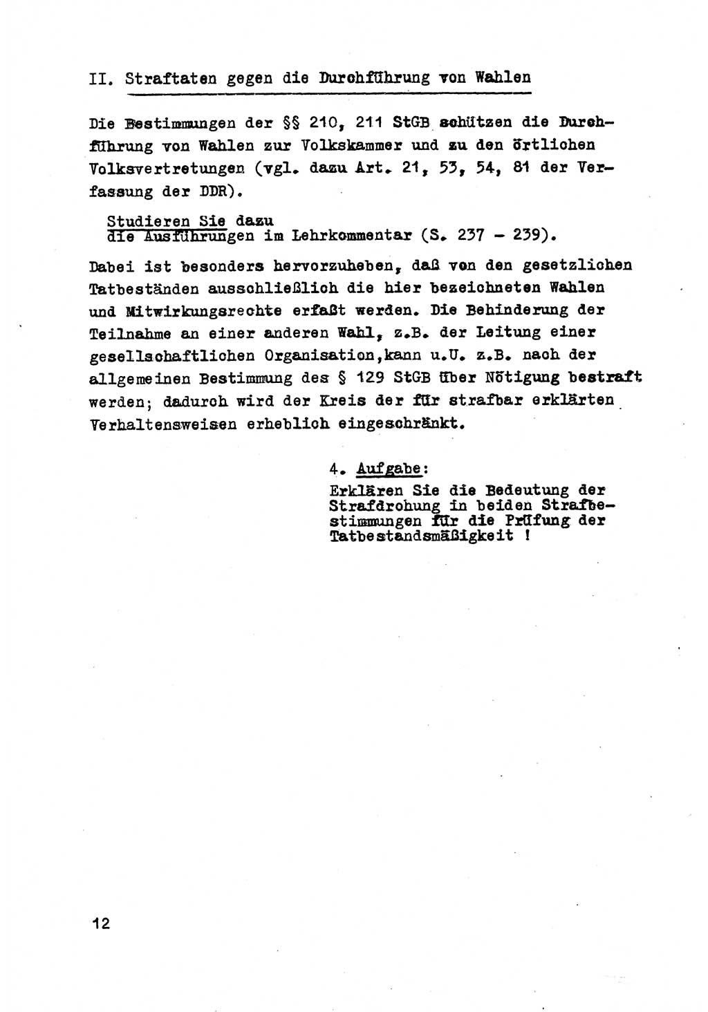 Strafrecht der DDR (Deutsche Demokratische Republik), Besonderer Teil, Lehrmaterial, Heft 8 1970, Seite 12 (Strafr. DDR BT Lehrmat. H. 8 1970, S. 12)