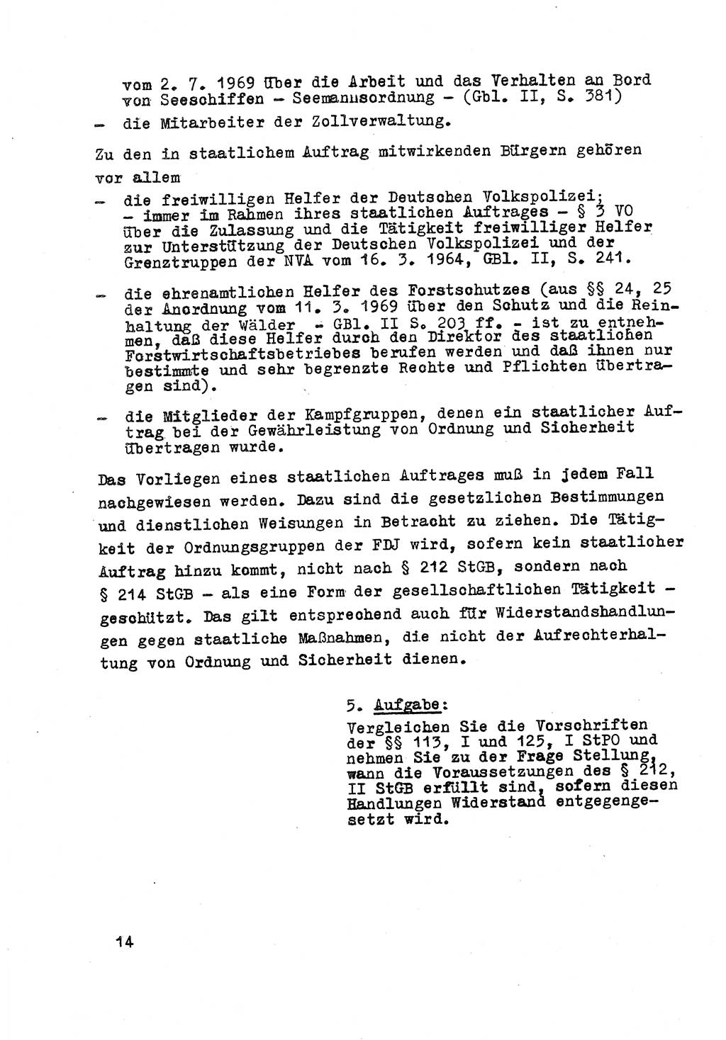 Strafrecht der DDR (Deutsche Demokratische Republik), Besonderer Teil, Lehrmaterial, Heft 8 1970, Seite 14 (Strafr. DDR BT Lehrmat. H. 8 1970, S. 14)