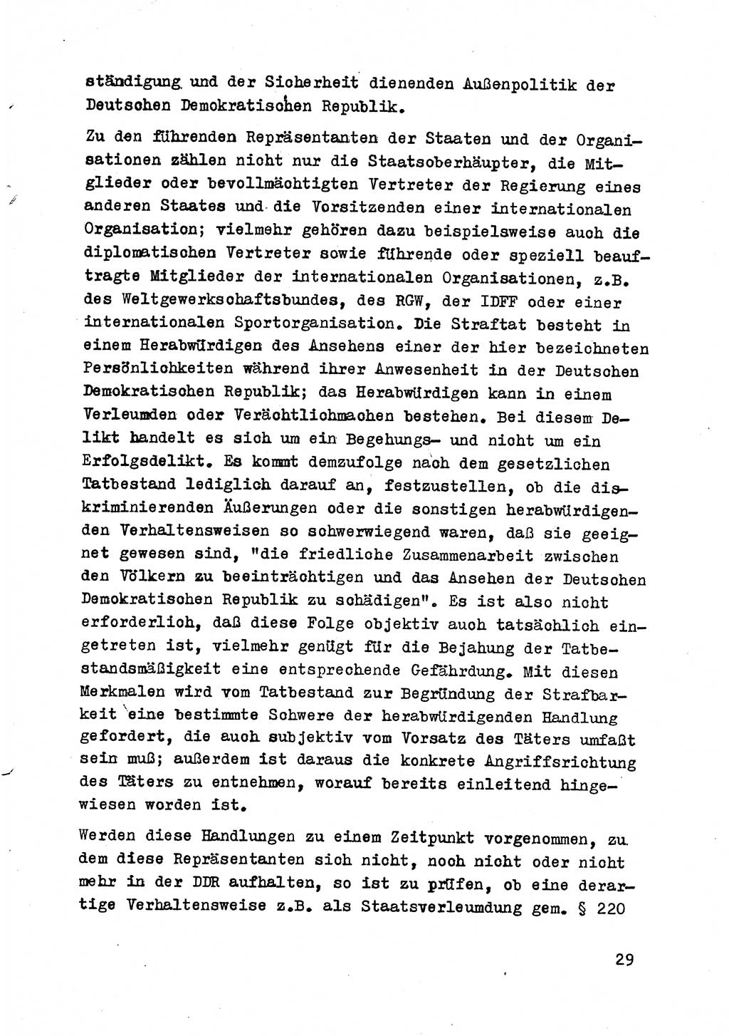 Strafrecht der DDR (Deutsche Demokratische Republik), Besonderer Teil, Lehrmaterial, Heft 8 1970, Seite 29 (Strafr. DDR BT Lehrmat. H. 8 1970, S. 29)
