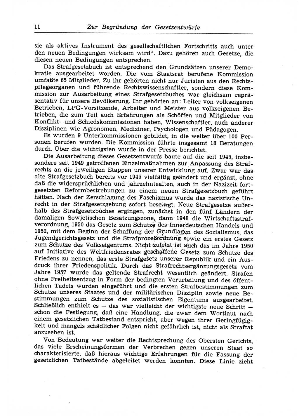 Strafrecht der Deutschen Demokratischen Republik (DDR), Lehrkommentar zum Strafgesetzbuch (StGB), Allgemeiner Teil 1970, Seite 11 (Strafr. DDR Lehrkomm. StGB AT 1970, S. 11)