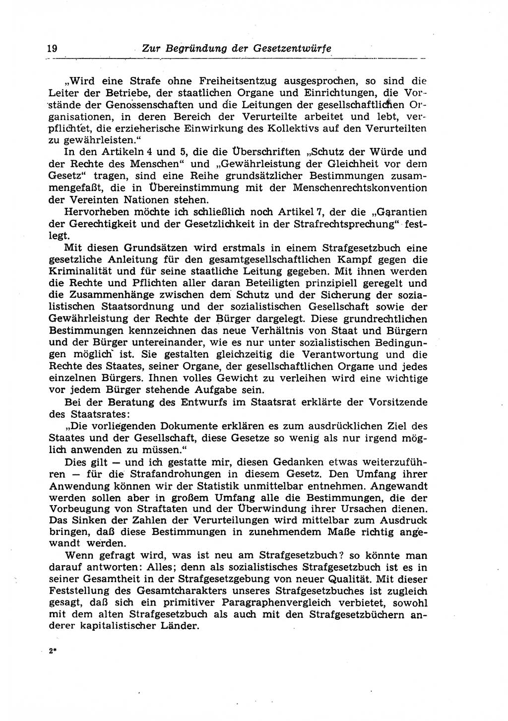 Strafrecht der Deutschen Demokratischen Republik (DDR), Lehrkommentar zum Strafgesetzbuch (StGB), Allgemeiner Teil 1970, Seite 19 (Strafr. DDR Lehrkomm. StGB AT 1970, S. 19)