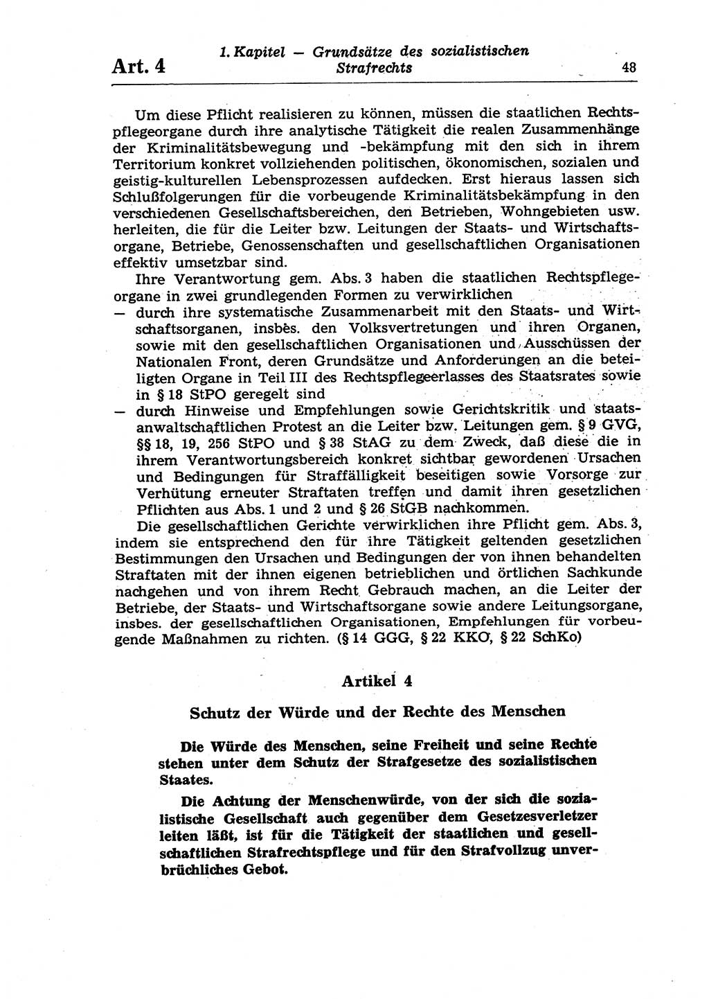 Strafrecht der Deutschen Demokratischen Republik (DDR), Lehrkommentar zum Strafgesetzbuch (StGB), Allgemeiner Teil 1970, Seite 48 (Strafr. DDR Lehrkomm. StGB AT 1970, S. 48)