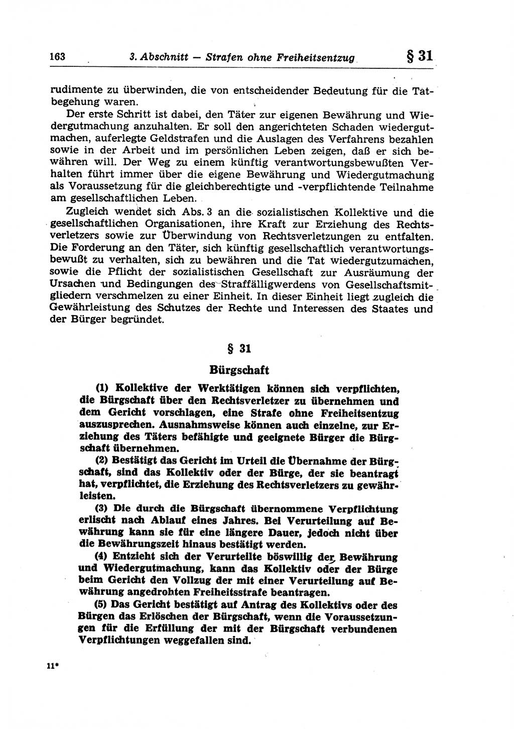 Strafrecht der Deutschen Demokratischen Republik (DDR), Lehrkommentar zum Strafgesetzbuch (StGB), Allgemeiner Teil 1970, Seite 163 (Strafr. DDR Lehrkomm. StGB AT 1970, S. 163)