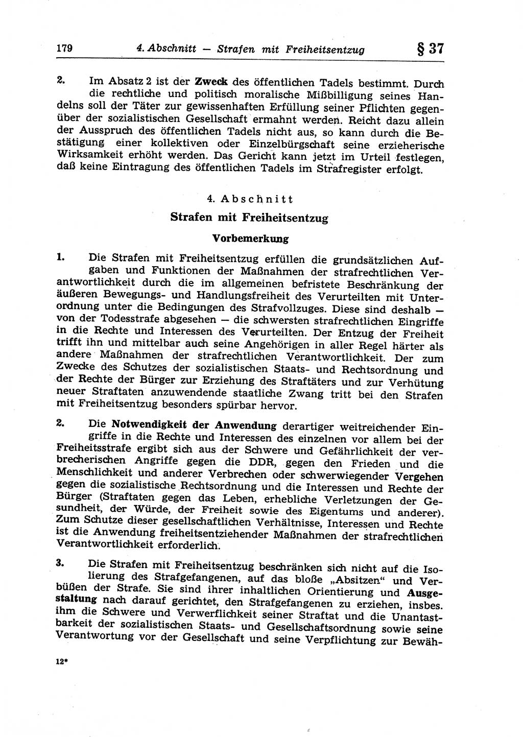 Strafrecht der Deutschen Demokratischen Republik (DDR), Lehrkommentar zum Strafgesetzbuch (StGB), Allgemeiner Teil 1970, Seite 179 (Strafr. DDR Lehrkomm. StGB AT 1970, S. 179)