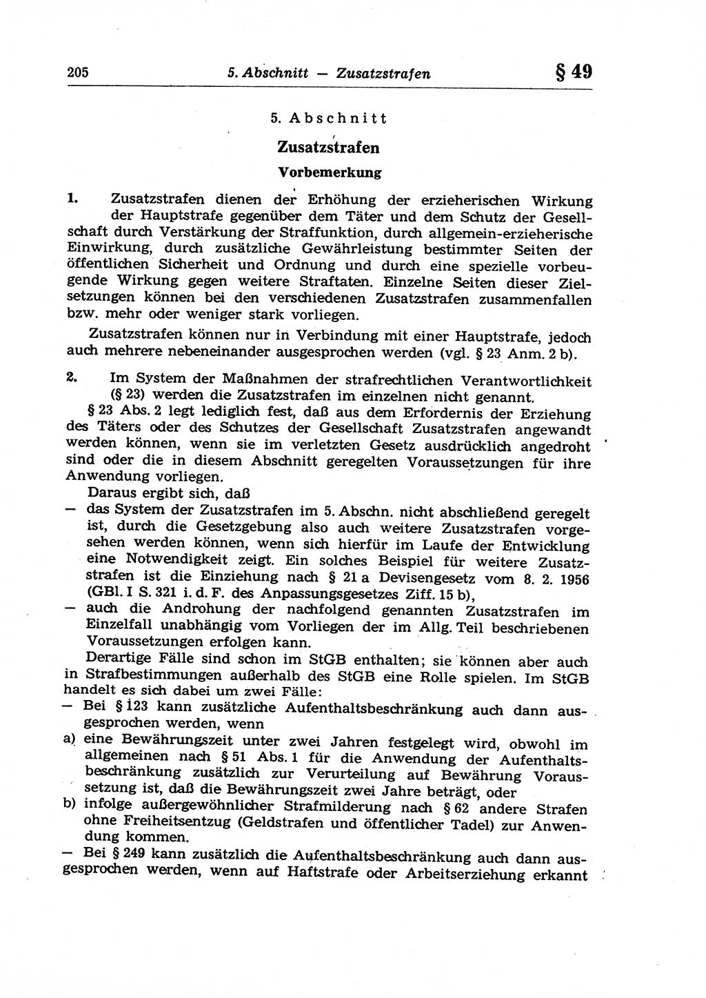 Strafrecht der Deutschen Demokratischen Republik (DDR), Lehrkommentar zum Strafgesetzbuch (StGB), Allgemeiner Teil 1970, Seite 205 (Strafr. DDR Lehrkomm. StGB AT 1970, S. 205)