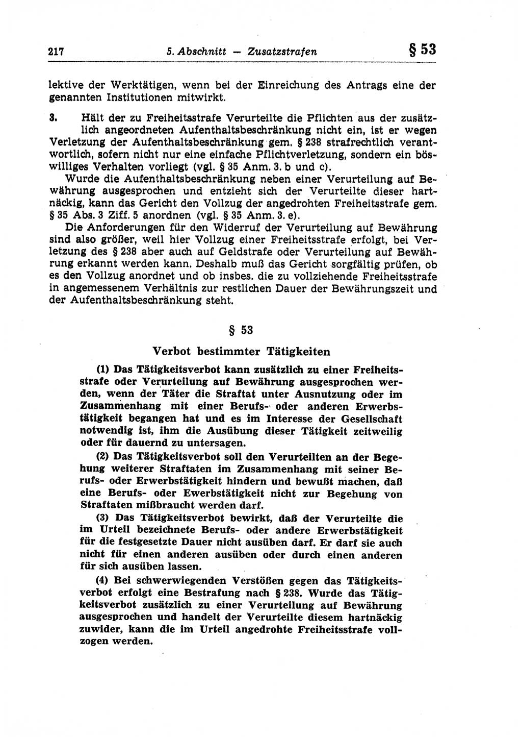 Strafrecht der Deutschen Demokratischen Republik (DDR), Lehrkommentar zum Strafgesetzbuch (StGB), Allgemeiner Teil 1970, Seite 217 (Strafr. DDR Lehrkomm. StGB AT 1970, S. 217)